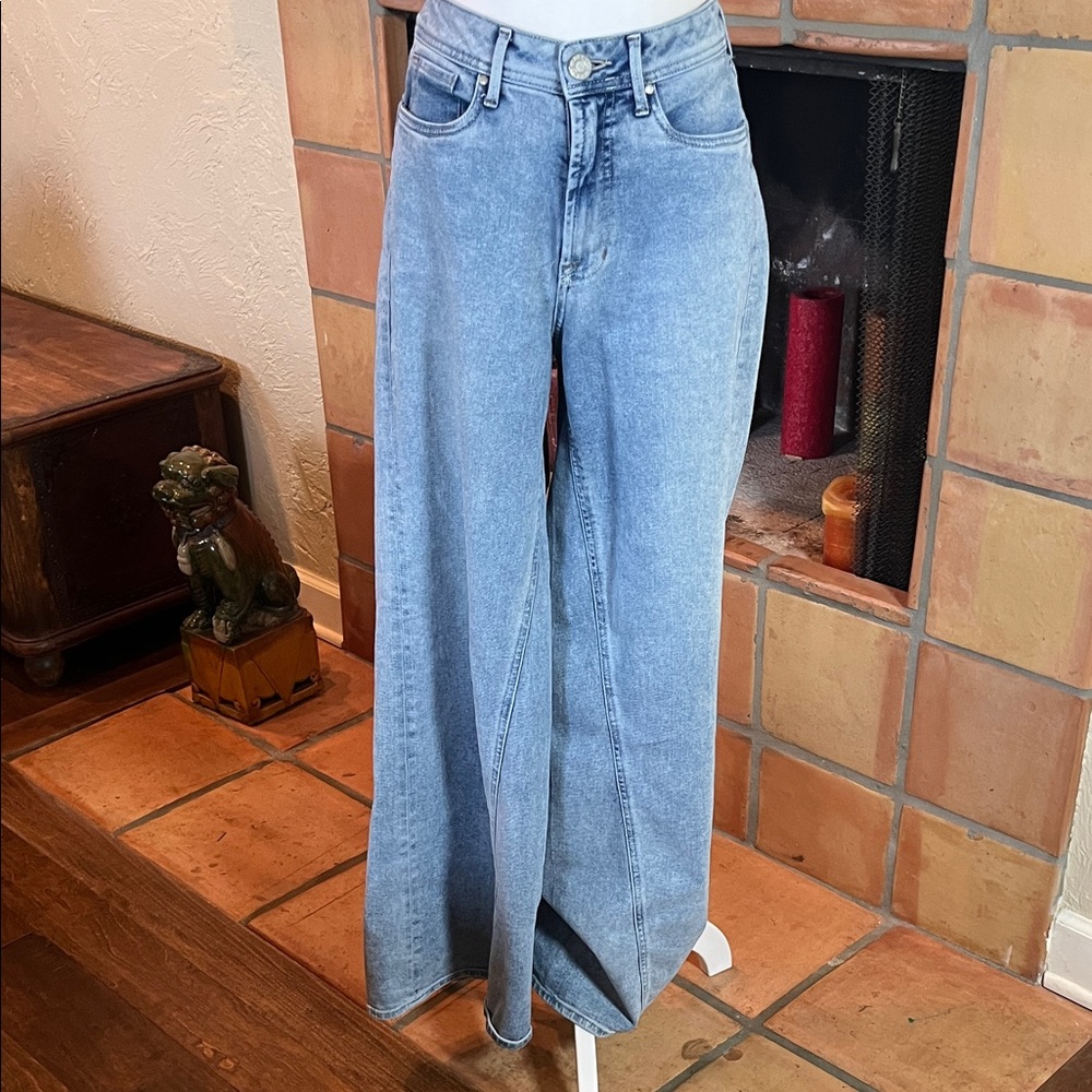 Padova Wide Leg High Rise Jeans, size 8
